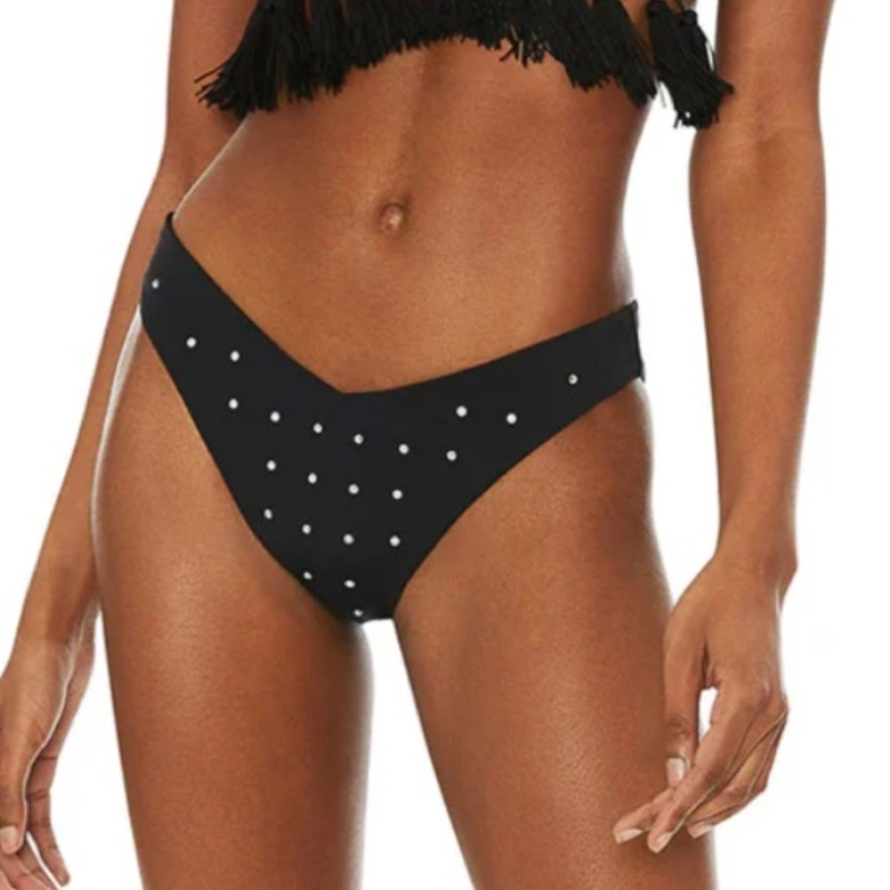 New! Beach Riot Vanessa Crystal Bottom in Black 10027